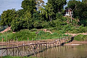 Luang Prabang, Laos - The Northern temporary walk bridge over the Nam Khan 